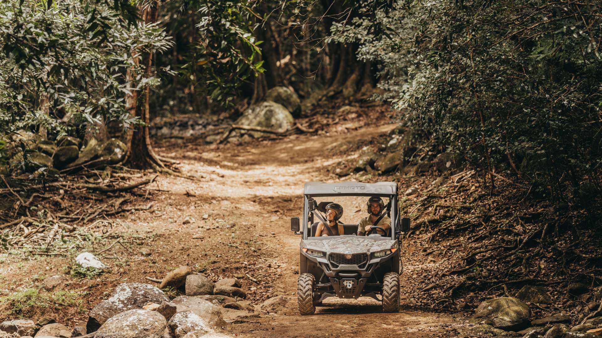 Quad biking in winter at Bel Ombre Nature Reserve