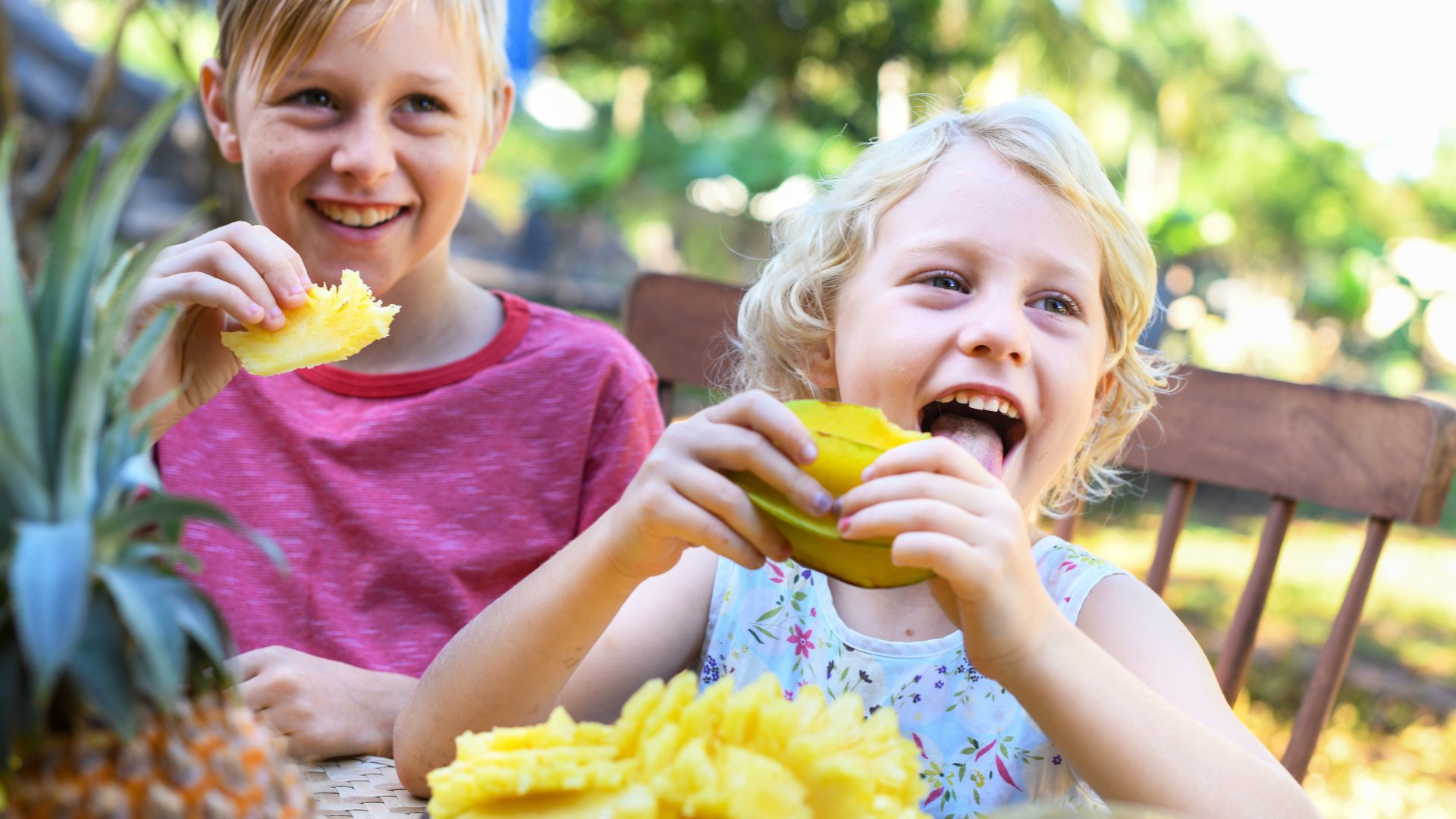 Enfants profitant d’une retraite en famille au Kazalala