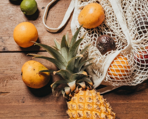 Fresh local Mauritian ingredients used to prepare traditional island dishes
