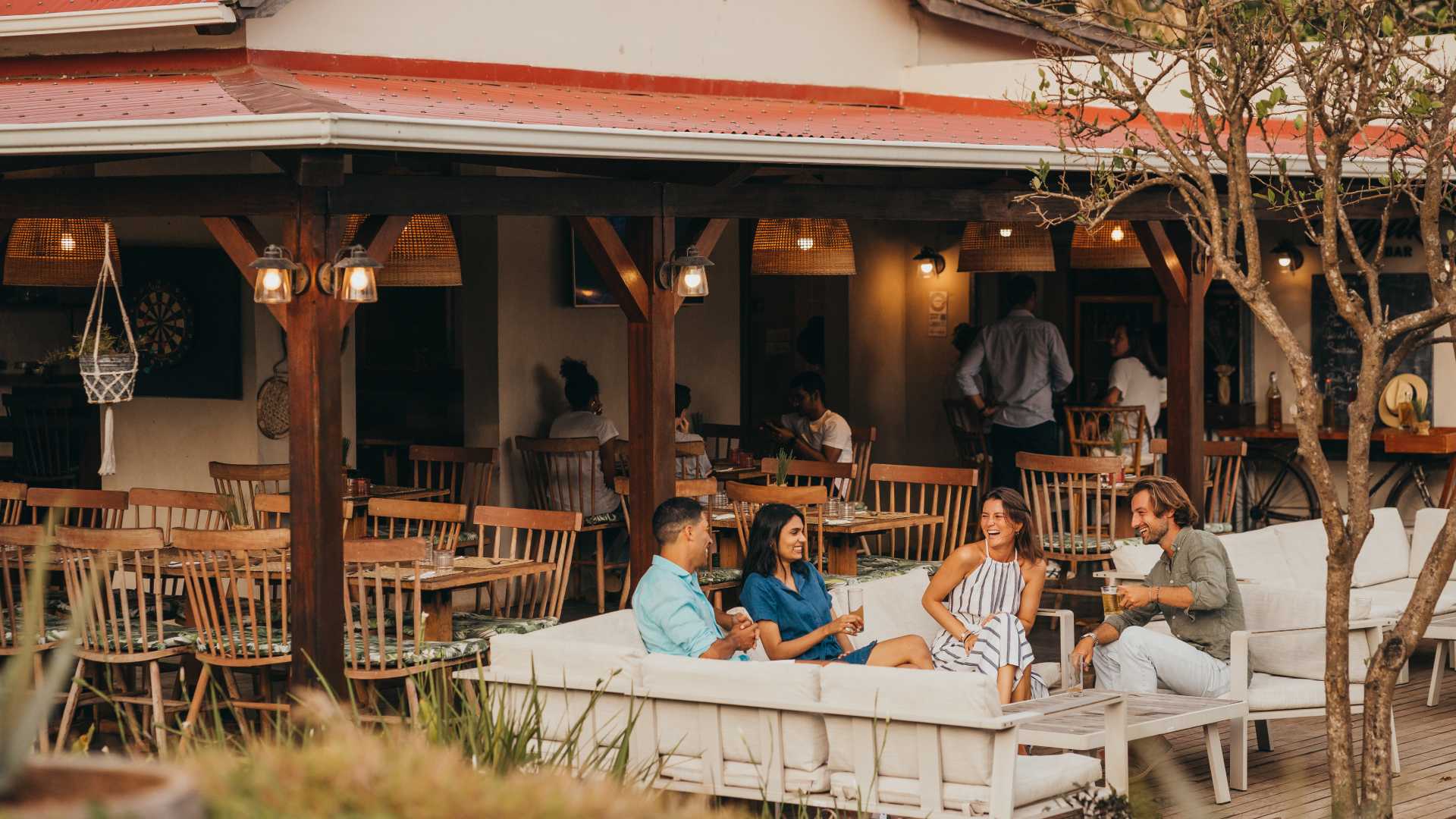 Restaurant at Kaz’alala serving authentic Mauritian cuisine