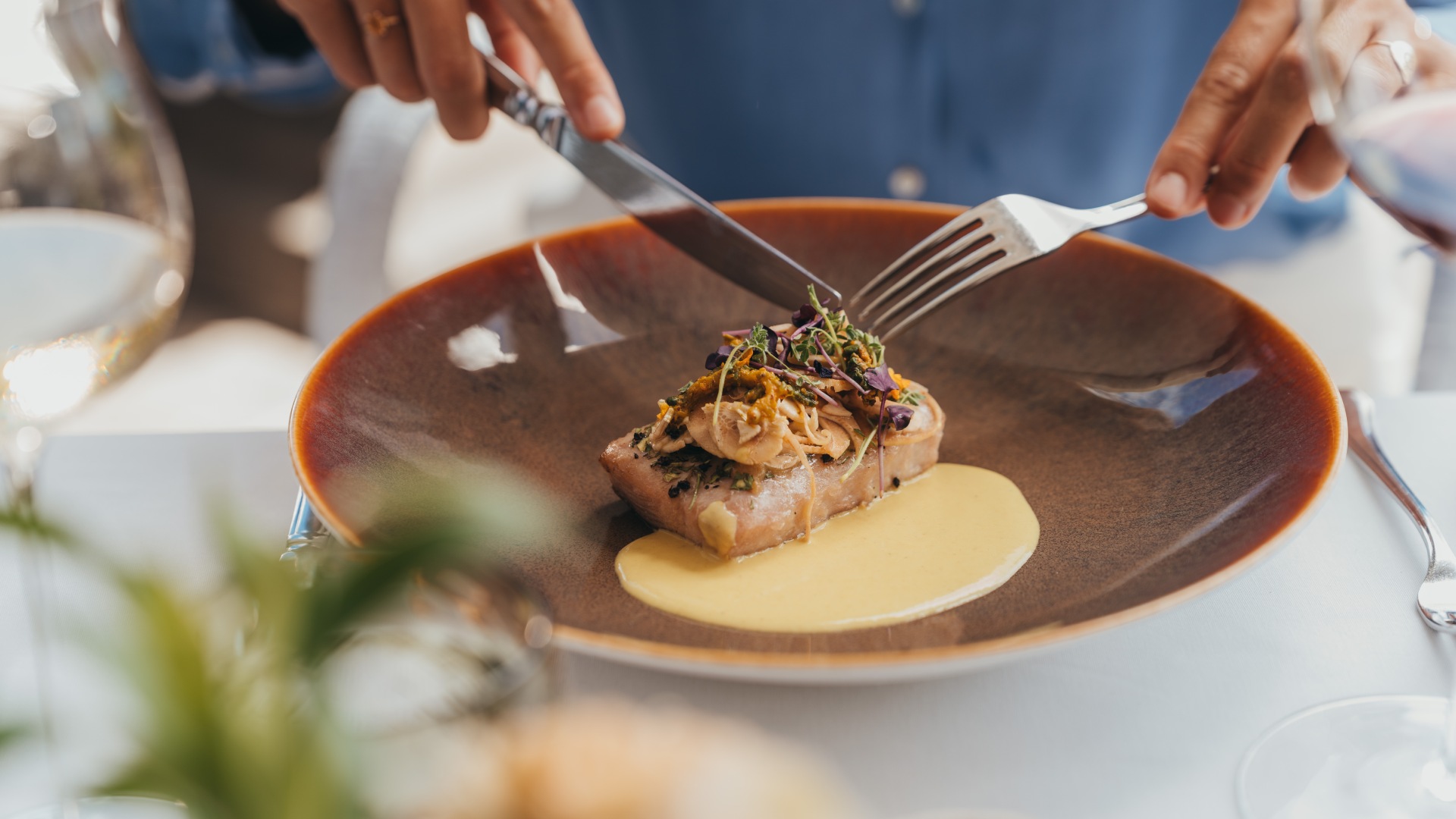 Fine dining experience at Château de Bel Ombre in an elegant colonial setting