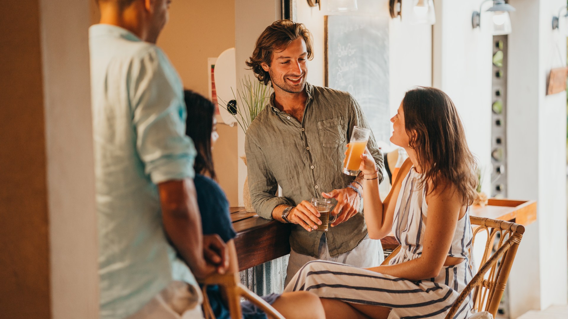 A family conversation at Kaz'alala this Easter