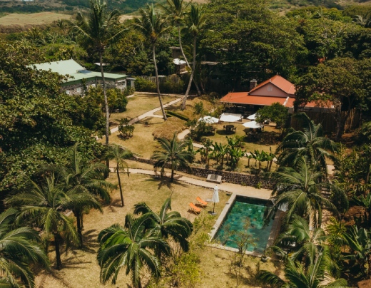 Aerial view of Kaz’alala showcasing its eco-friendly design and sustainable surroundings in Mauritius