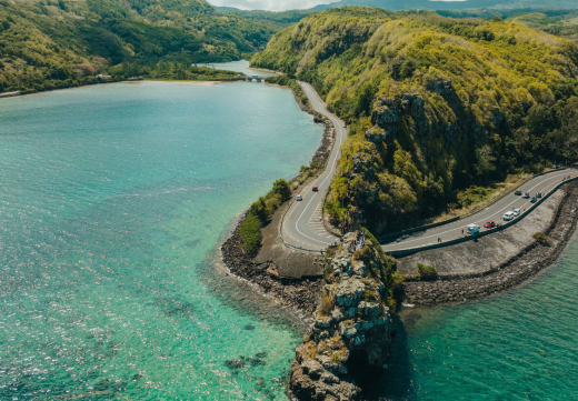 Panoramic view from Maconde viewpoint in Mauritius