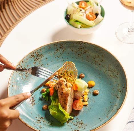 Luxurious culinary experience at C Beach Club in Bel Ombre, combining fine dining with an elegant seaside setting